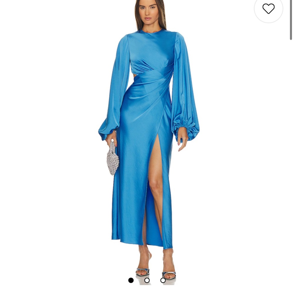 Elegant Sapphire Long Sleeve Dress